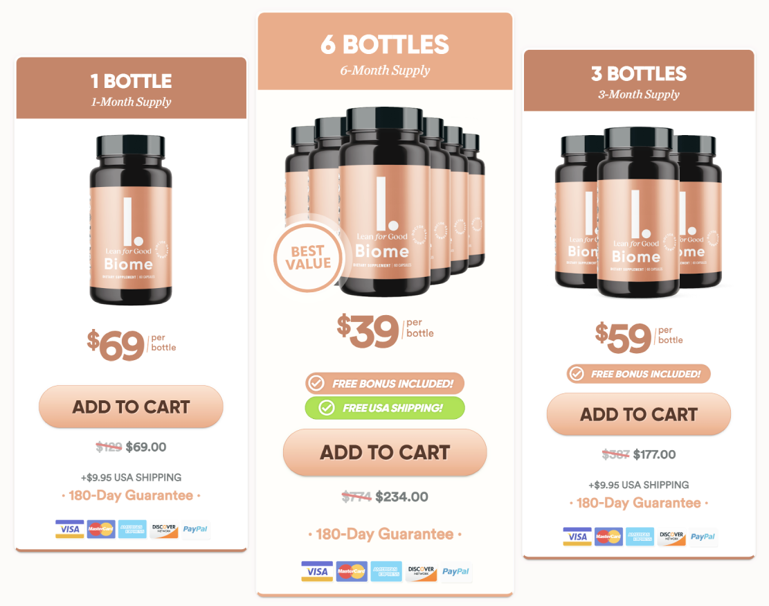 Limited time promotional discount available for LeanBiome with reduced pricing